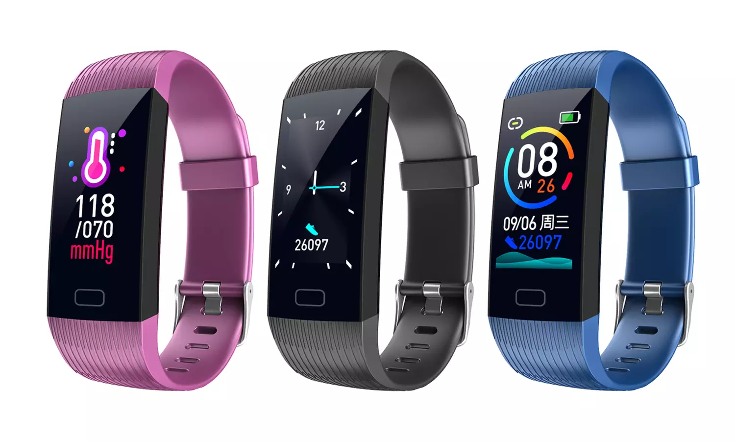 MMTEK Fit PRO Sportarmband mit Bluetooth ​4.0 in der Farbe nach Wah - Primary Image