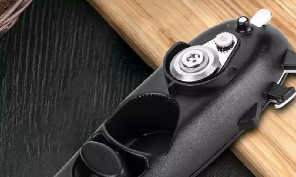 Magik 8-in-1 Manual Tin Can Opener Safe Cut Hand Lid Remover Stainless Steel