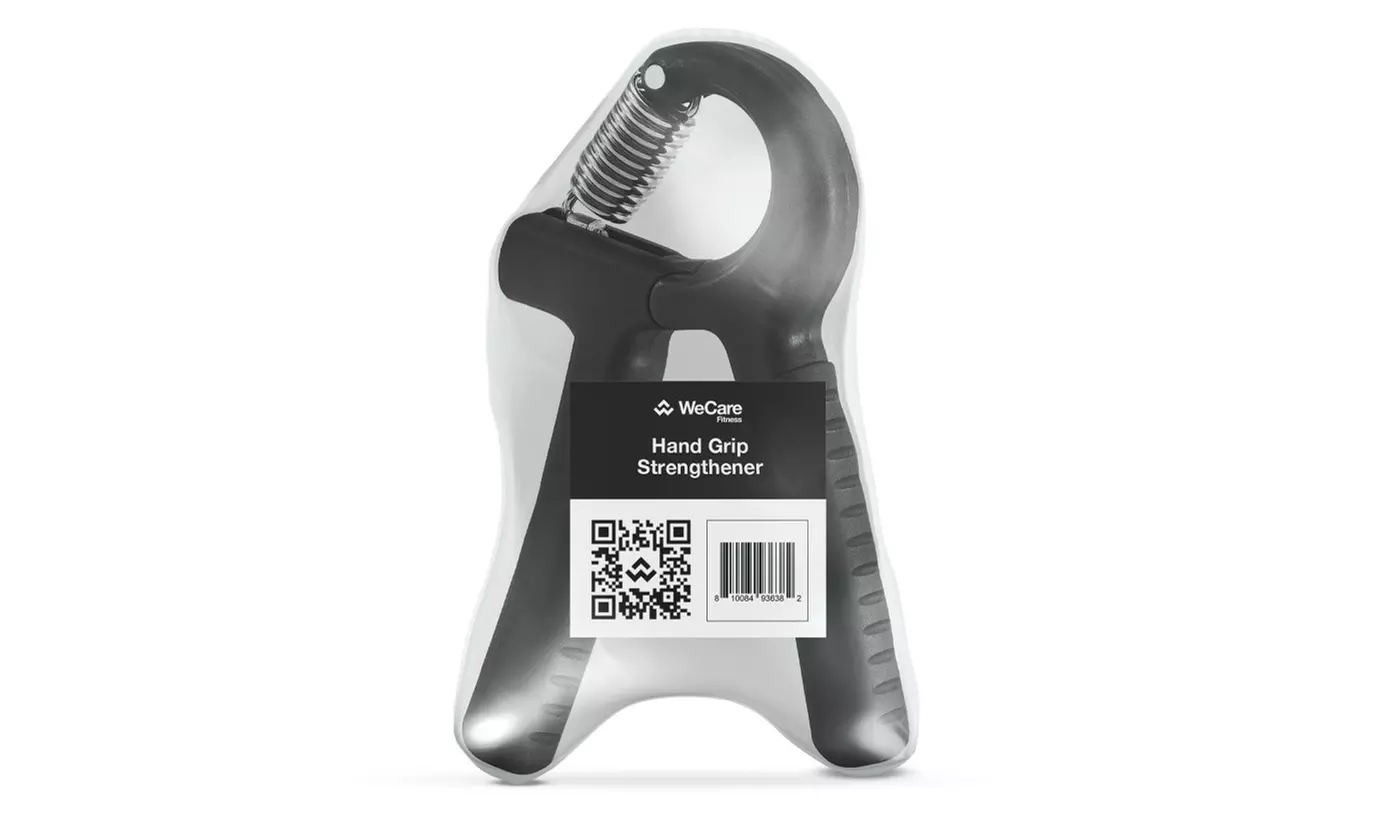 WeCare Fitness Resistance Hand Grip Strength Trainer Adjustable Non-Slip - Black