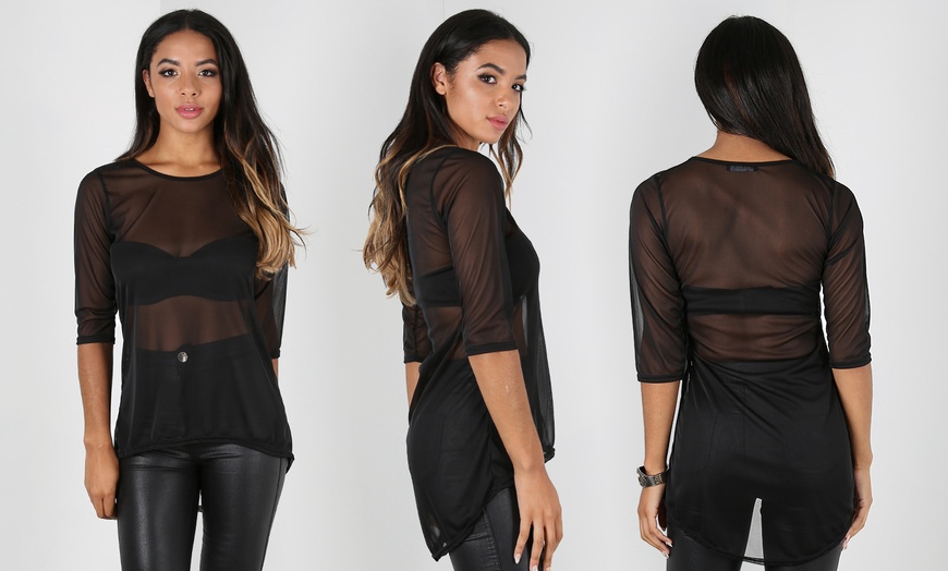 Image 2: Women's Mesh Net Tops