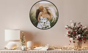 Personalisierbares Foto in rundem Rahmen in deiner Wunschgröße von Lieblingsfoto (bis zu 58% sparen)