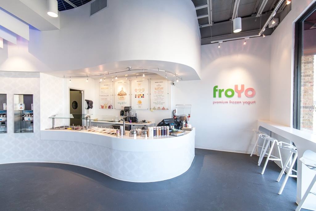 Create your own frozen yogurt with dozens of flavors