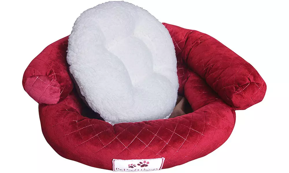 Plush Fluffy Soft Warm Calming Medium Small Dog Puppy Kitten Cat Pet Bed Cuddle