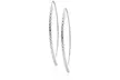 Italian Sterling Silver Bar Drop Threader Earrings - Second Medium