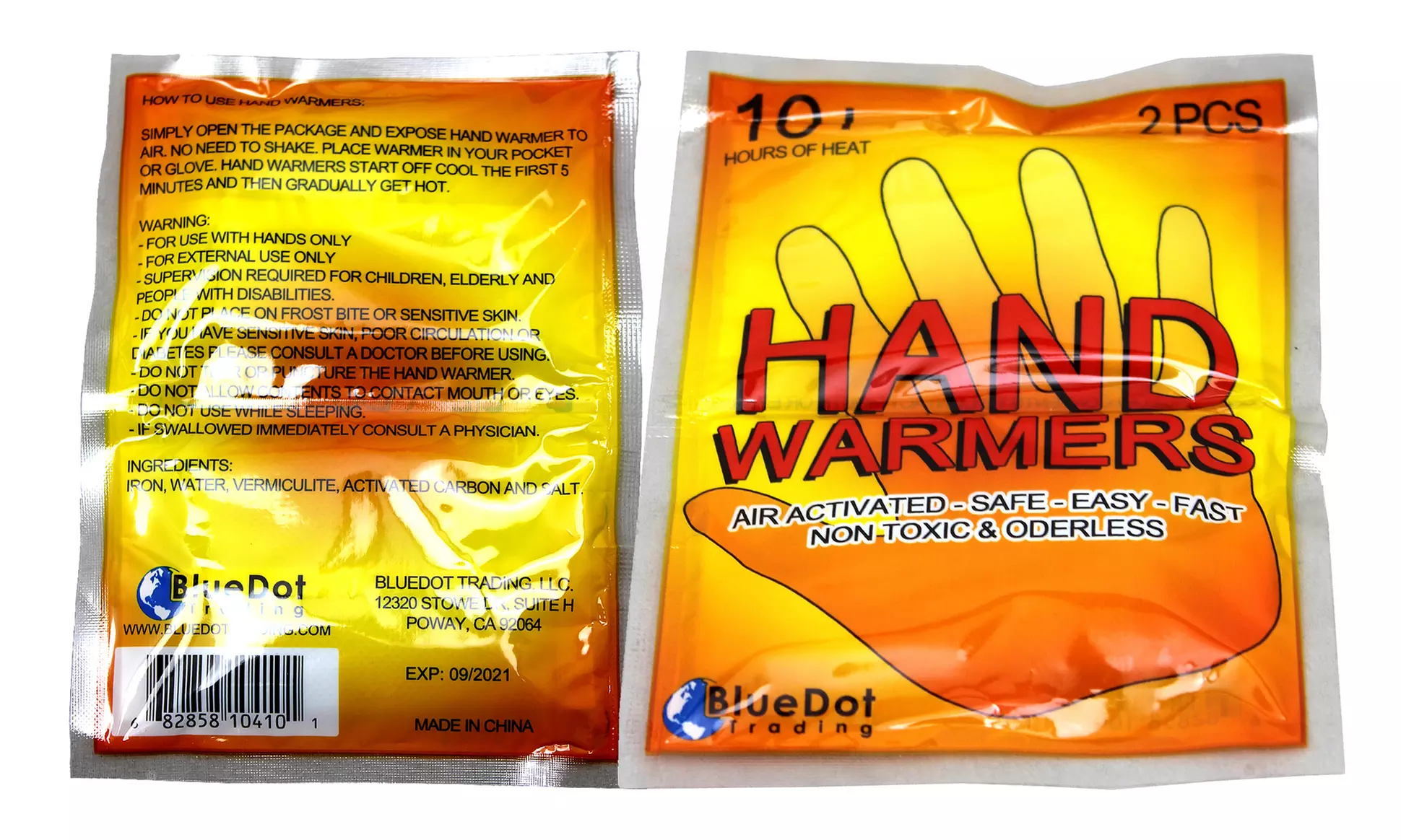BlueDot Trading Handwarmers (12-, 24-, or 48-pack) - Primary Image