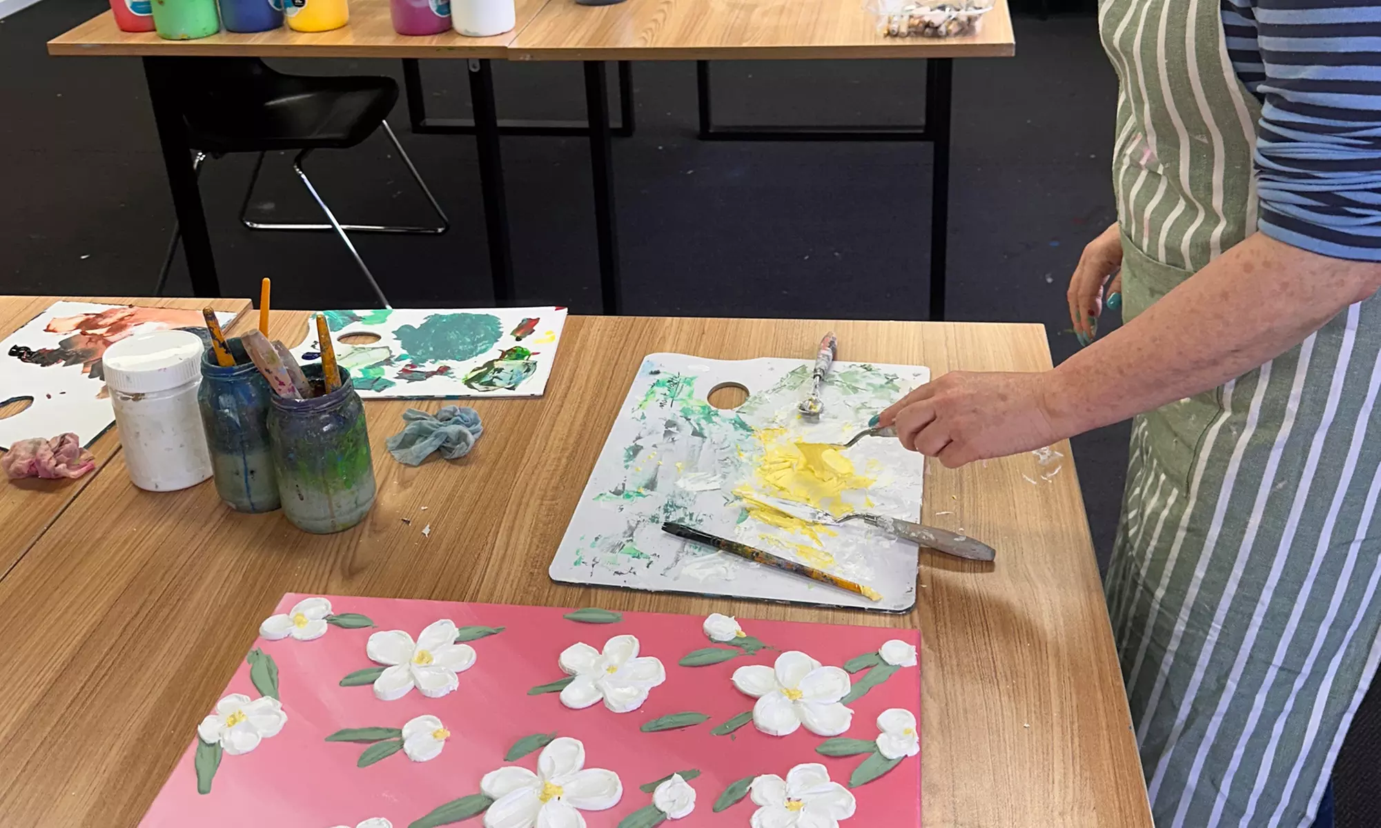 Explore the Art of Impasto Floral Painting Workshop for Up to 8 People