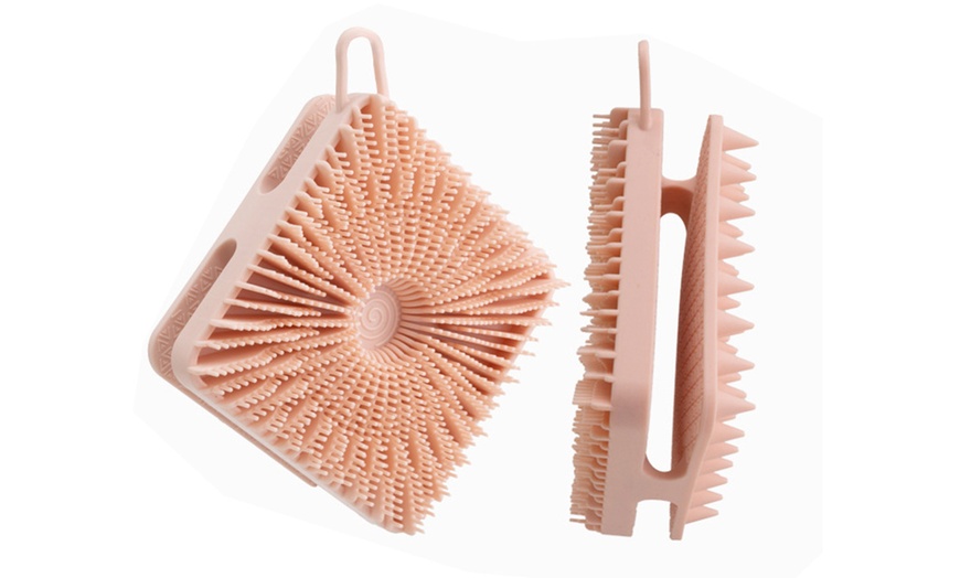 Image 3: 2-in-1 Body Shower Scrubber