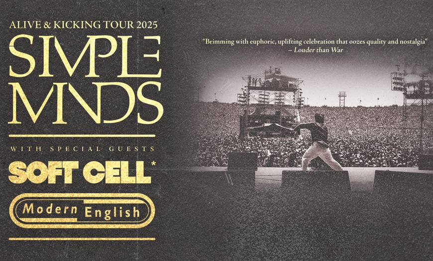 Image 1: Simple Minds: Alive & Kicking Tour 2025 - Up to 59% Off
