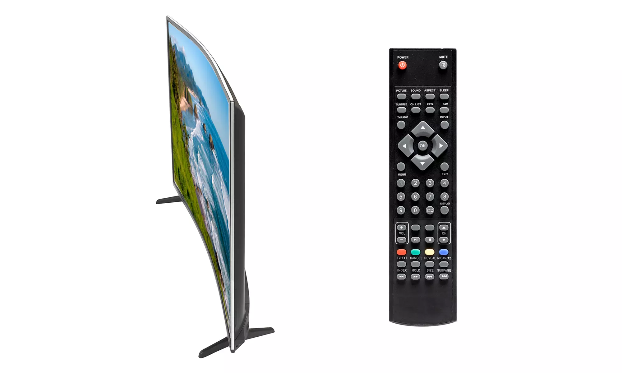 Denver LED TV-5570T2CS 55 Zoll 4K UHD LED Curved TV DVB-T2 /-C /-S2 HDMI Ci+ - Second Medium