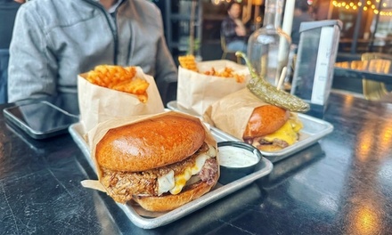 Smash Burger and a Beer Combo for One Person - Villains Brewing Company
