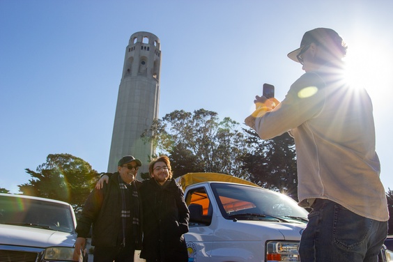Exploring San Francisco by open air vehicle