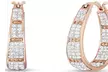 Elegant Crystal Hoop Earrings from Chamonix Jewelry – 6 Color Variants & 3 Finishes Available - Second Medium