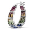 Image 3: Elegant Crystal Hoop Earrings – Chamonix Jewelry