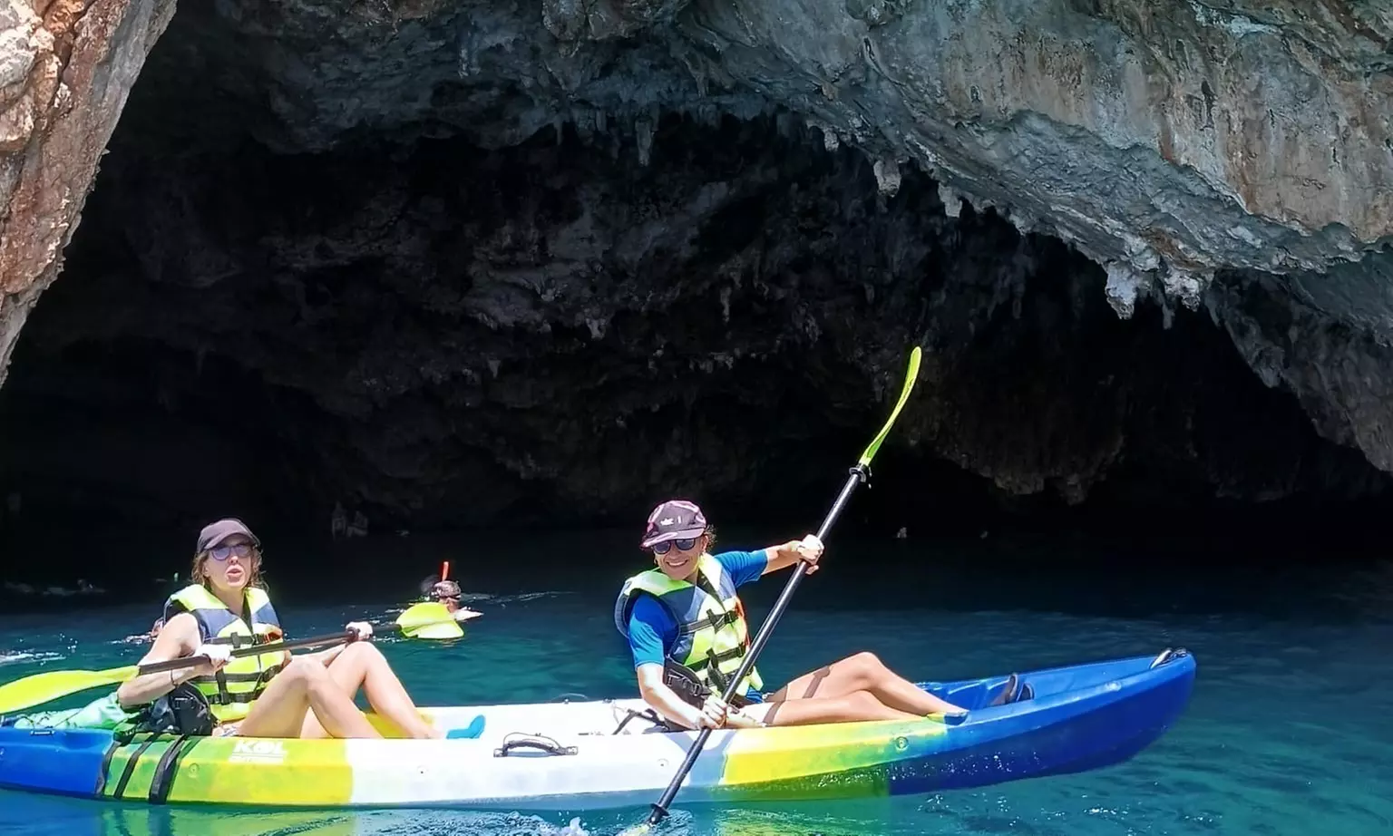 Excursión guiada en kayak de 3 horas con temtempié para niño o adulto