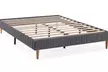 Gepolstertes Bettgestell „Eris“ mit Lattenrost in der Farbe und Größe nach Wahl - Second Medium