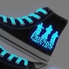 Image 9: Stranger Things Inspired Glow-in-the-Dark High-Top Trainers