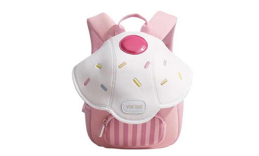 Image 11: Mushroom Design Kids' Backpack with Adjustable Straps