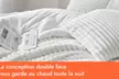 Couette chaude "Coton Club" 100 % microfibre, en velours côtelé, réversible et bicolore de Sampur - Second Medium