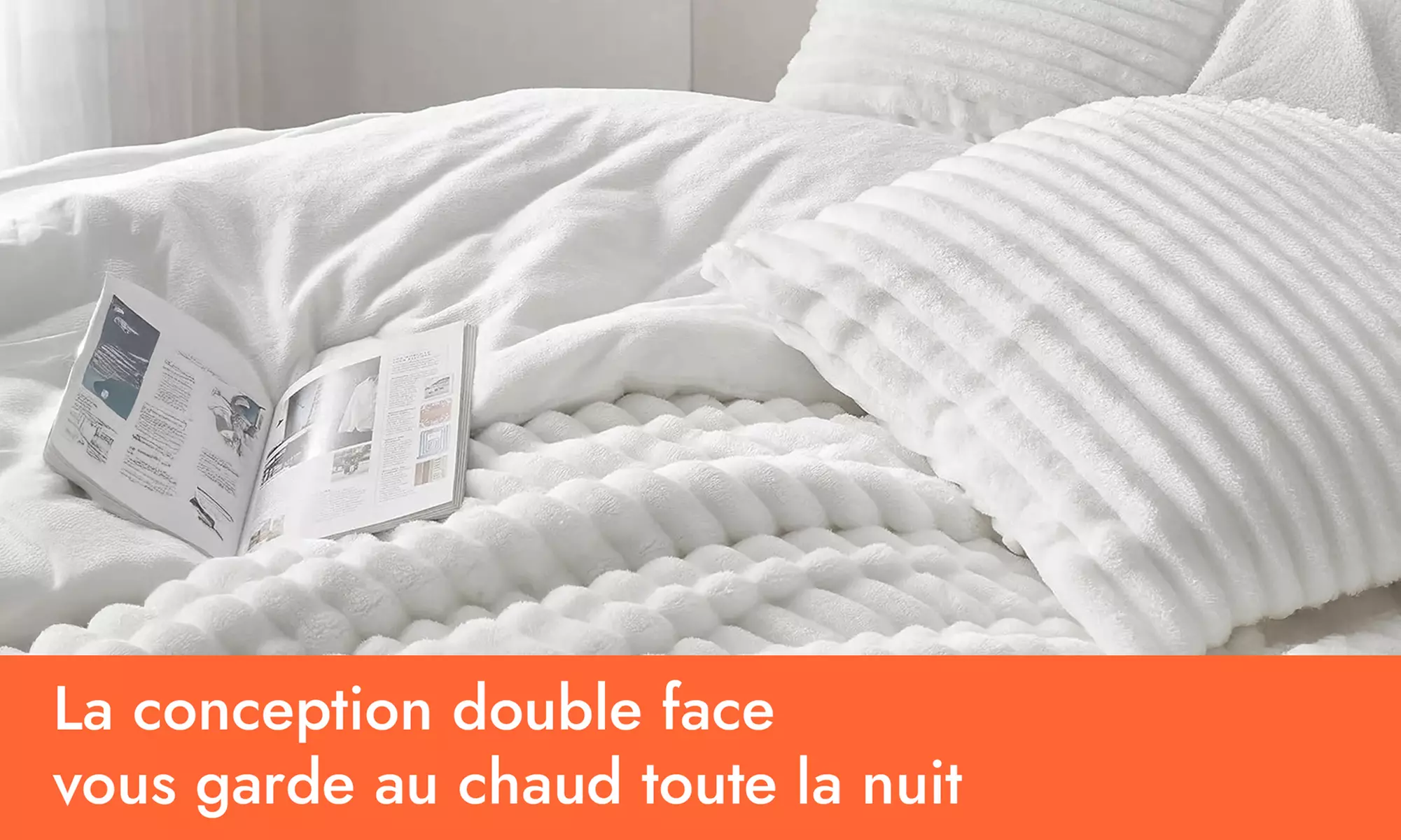 Couette chaude "Coton Club" 100 % microfibre, velours côtelé, Sampur