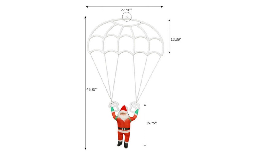 Image 4: Santa Claus Parachute Decorative Light String