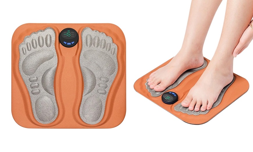 Image 4: Electronic Foot Massager Mat, 3D Comfort Design with LCD Screen