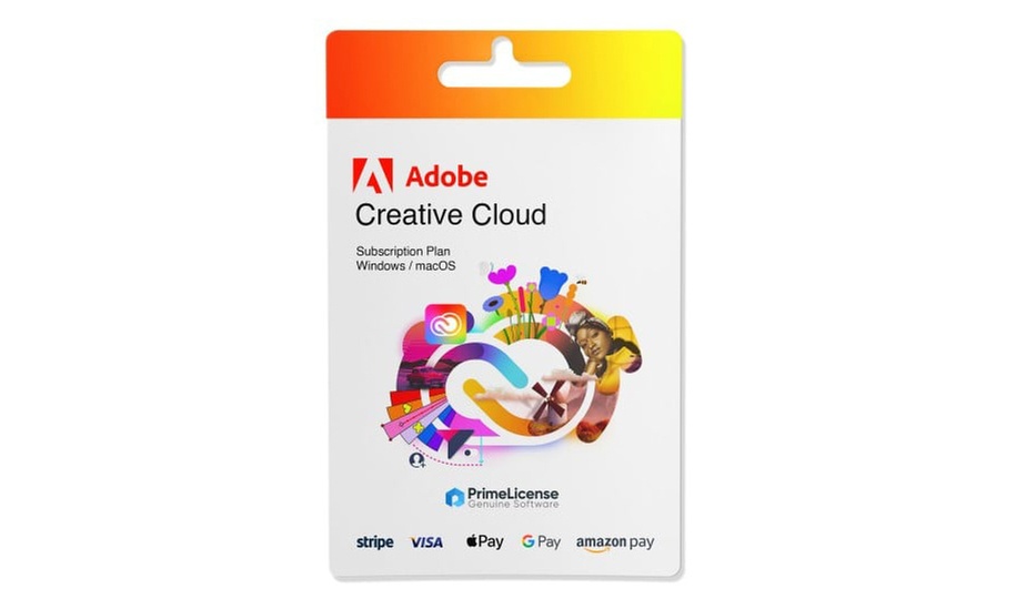 Adobe Creative Cloud pour 1, 3 ou 12 mois avec Prime License