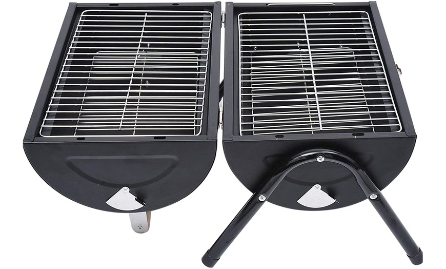 Image 2: Outsunny Portable BBQ Grill Range