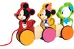Jouet à tirer en bois Mickey, Minnie & Donald - Second Medium