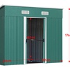 Image 2: Outdoor Garden Compact Metal Storage Shed