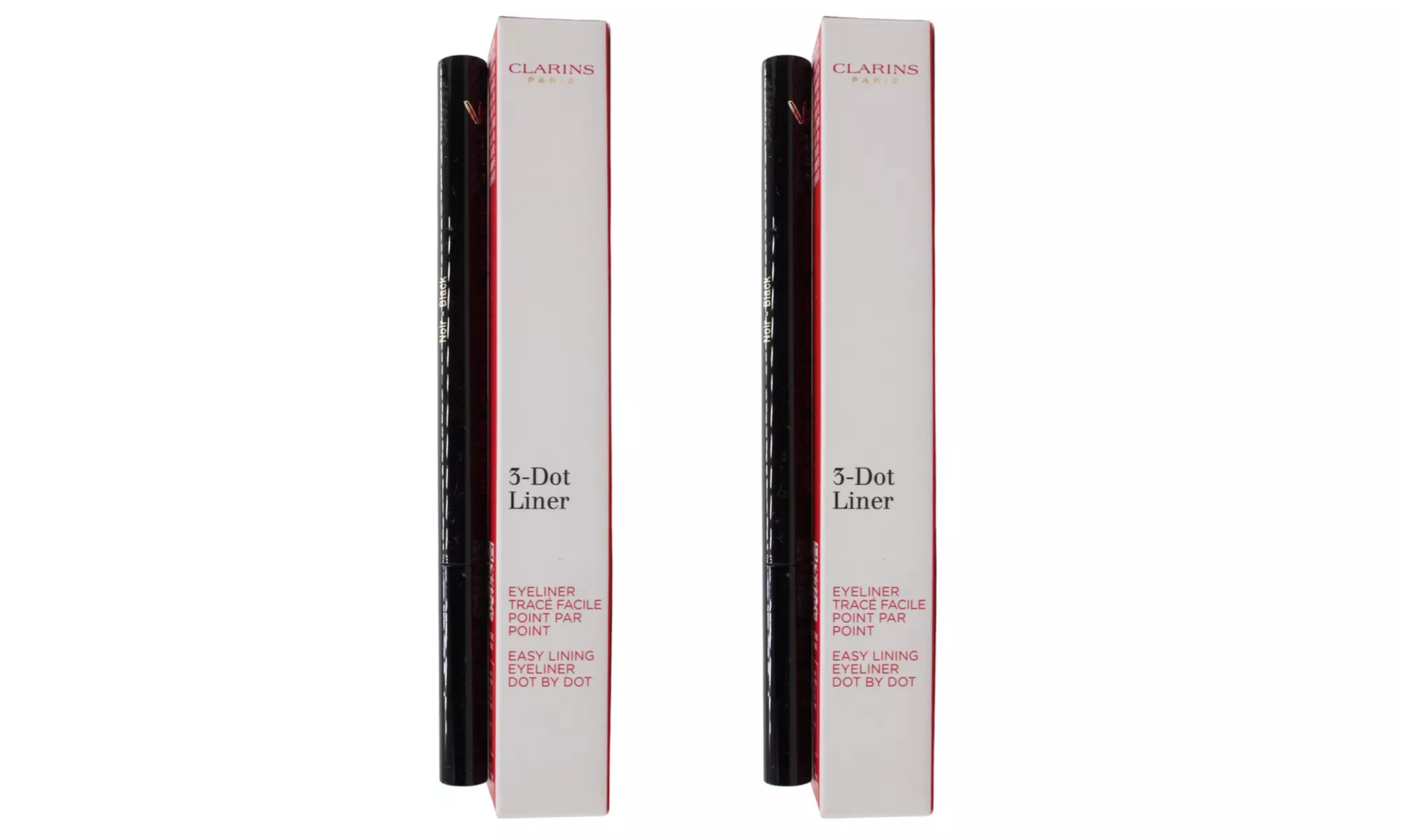 One or Two Packs of Clarins 3 Dot Liner, Easy Lining Eyeliner 01 Black 0.7ml  - Second Medium