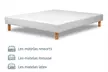 Gestoffeerde bedbodem, naar keuze uit te breiden met matras van het merk Sampur, inclusief verzendkosten - Image 2