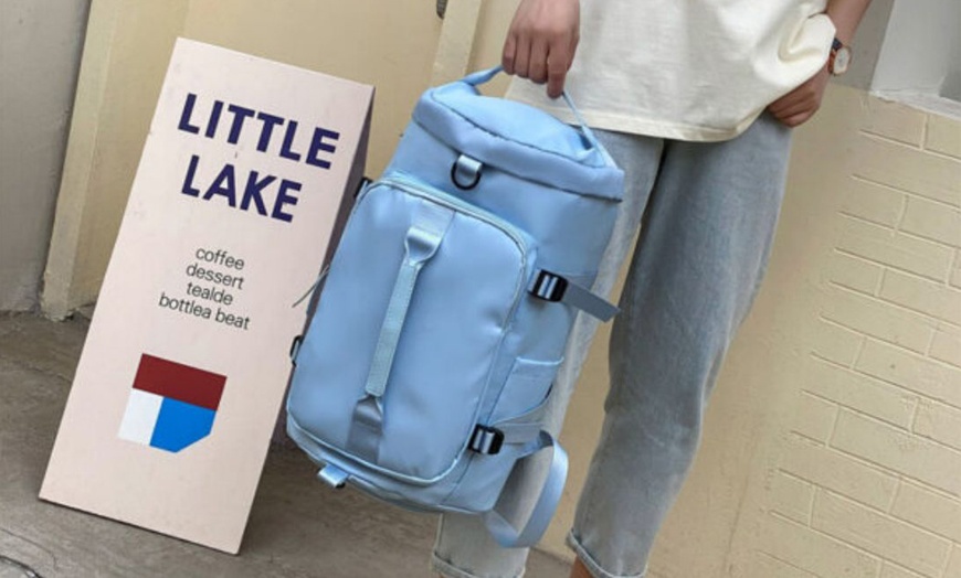 Image 6: 29-Inch Double Strap Large Capacity Gym Travel Bag 