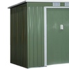 Image 2: Outsunny Lean To Garden Shed in Galvanised Steel, 5.6x6.9ft or 7x4ft