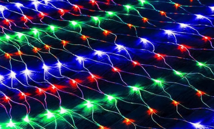 Image 5: LED-Netzlichter mit Solarpanel