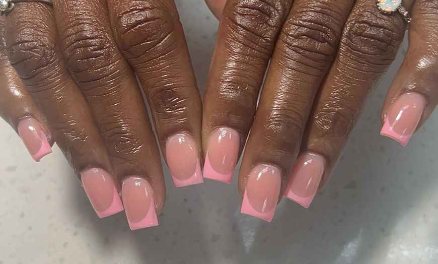 Image 3: Gel Manicures, Pedicures, & Acrylic Full Sets with French Tips
