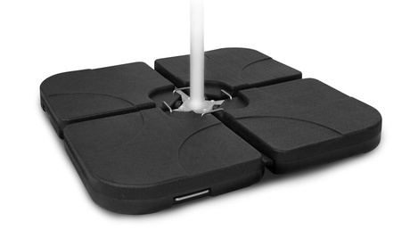 Base da 100 x 100 x 8 cm per ombrellone di massimo 15 kg di peso