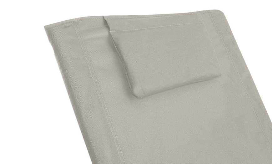 Image 6: Zilveren 'Giga'-opvouwbare strandstoel