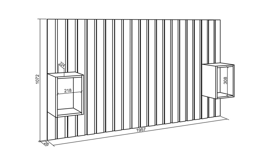Image 31: Cabecero de cama disponible en diferentes tamaños y colores