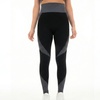 Image 1: Women’s High-Waist Textured Panel Leggings with 4-Way Stretch
