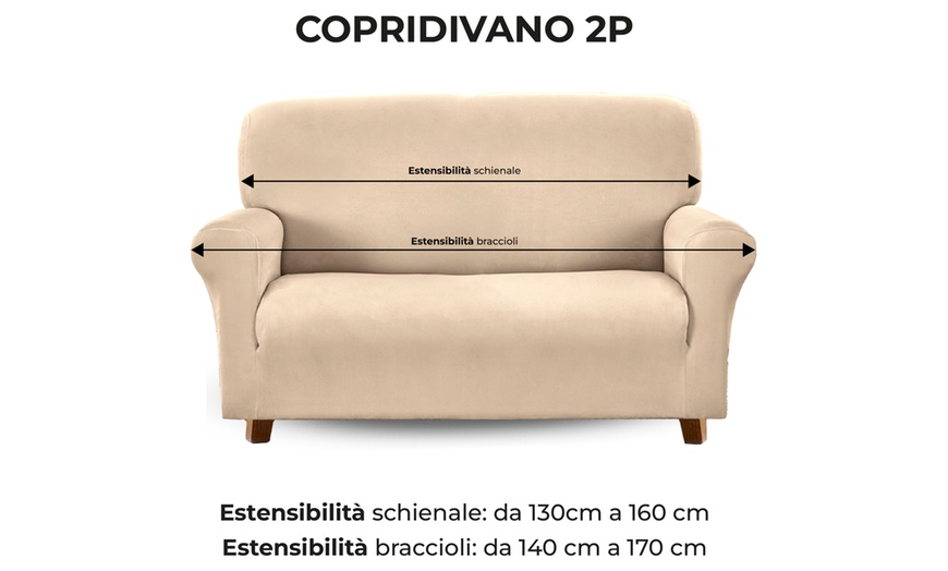 Image 31: Water-Resistant, Elegant Velvet Sofa Cover in Various Sizes