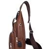 Image 6: Leather Optic Sling Bag