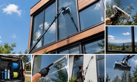 Exterior Window Cleaning for Up to 10 Window Panes - Be clean-excellent solution