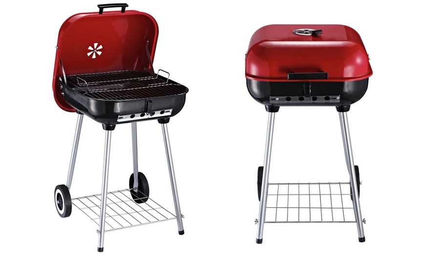 Image 3: Outsunny Charcoal BBQ Trolley 