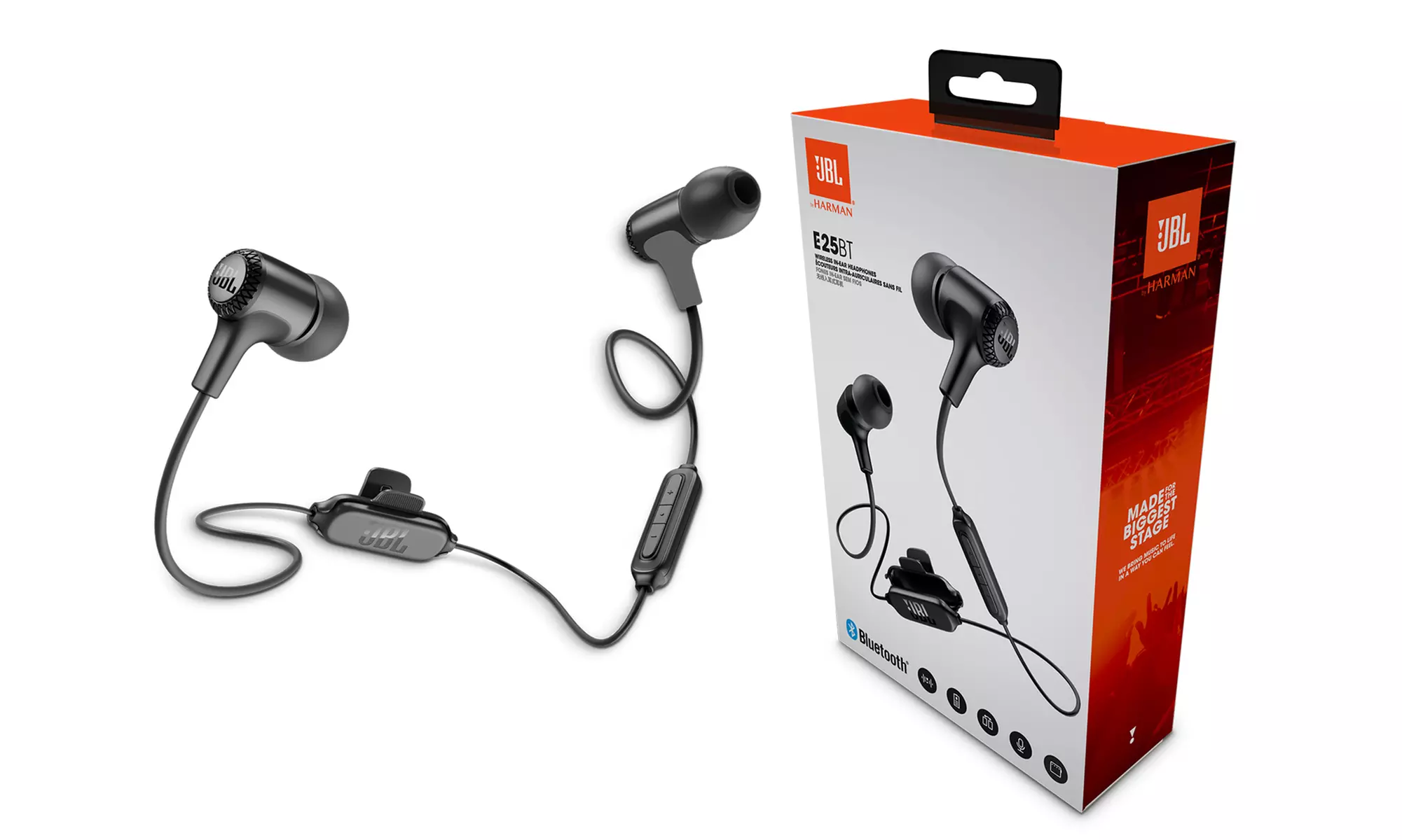 Écouteurs avec micro intra-auriculaire Bluetooth - Primary Image