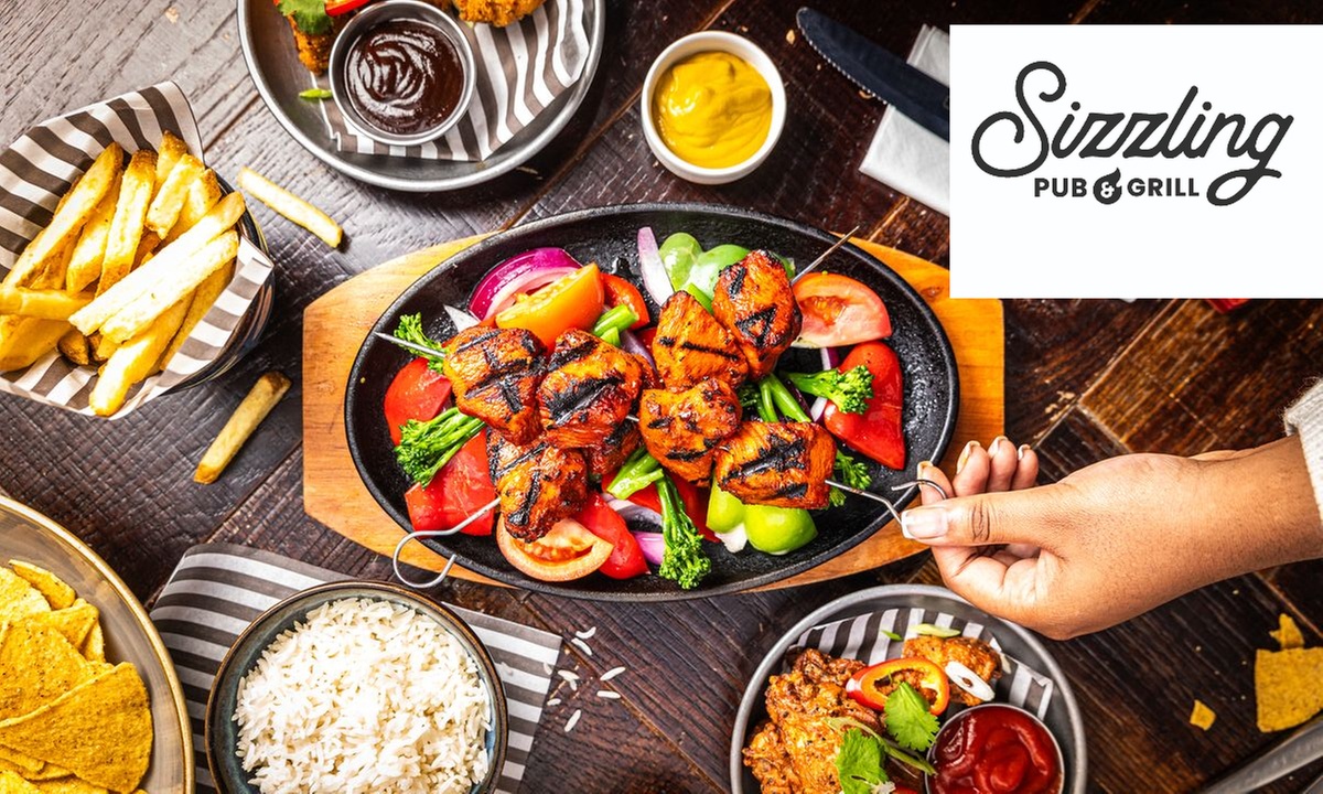 Sizzling Pub & Grill | 2 Starters & 2 Skillets | Sizzle Your Senses