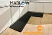 Marlow Non-Slip Kitchen Mat Set in Woven and PU Blend Options - Image 2