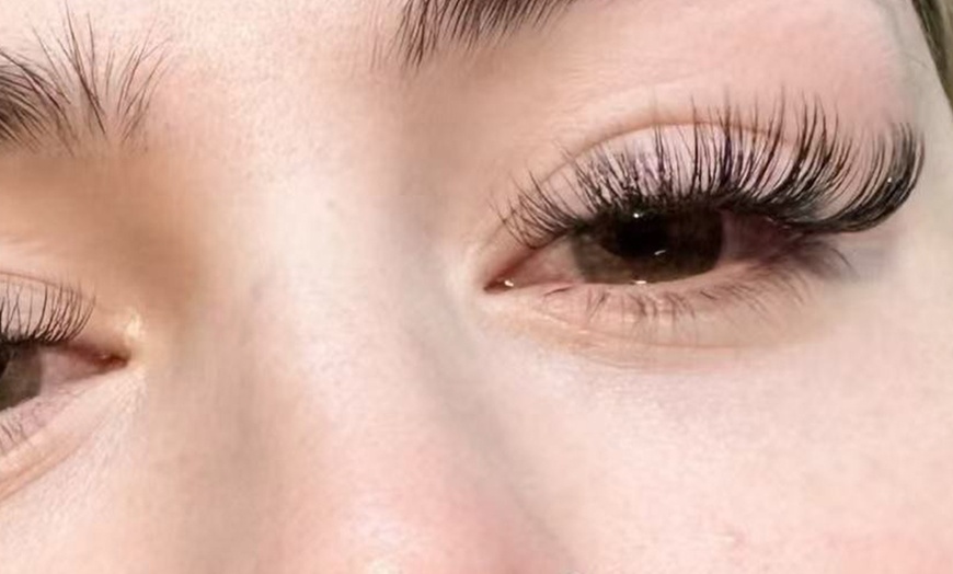 Image 4:  Get Natural Full Set, Hybrid or Volume  or Eyebrow lamination