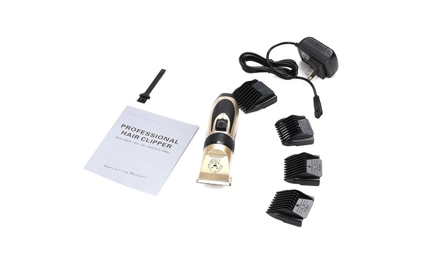 Image 4: Electric Pet Dog Hair Trimmer Razor Rechargeable Grooming Clippers set