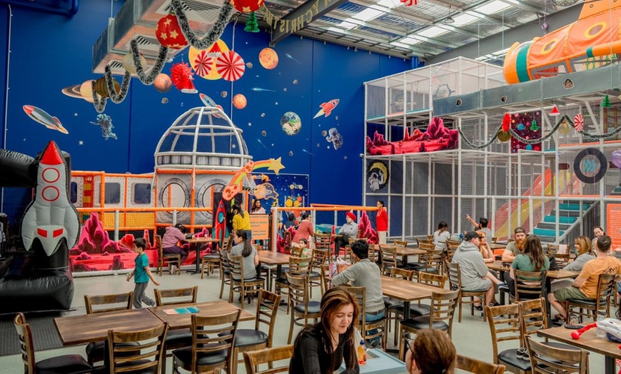 Image 1: 1, 2, or 4 Child Entry Pass & 1, 2, or 4 Kids Meal Combo with Drink