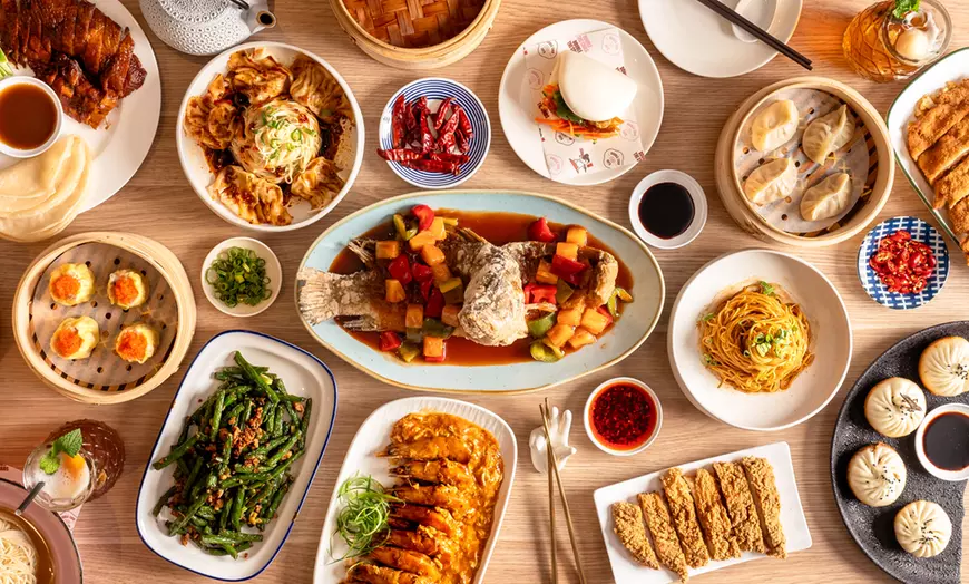 Image 1: Savor & Enjoy: Main Course, BBQ Pork, Kung Pao Chicken, Drink, & More
